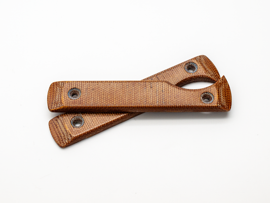 Micarta -  Brown Scales (Smooth)