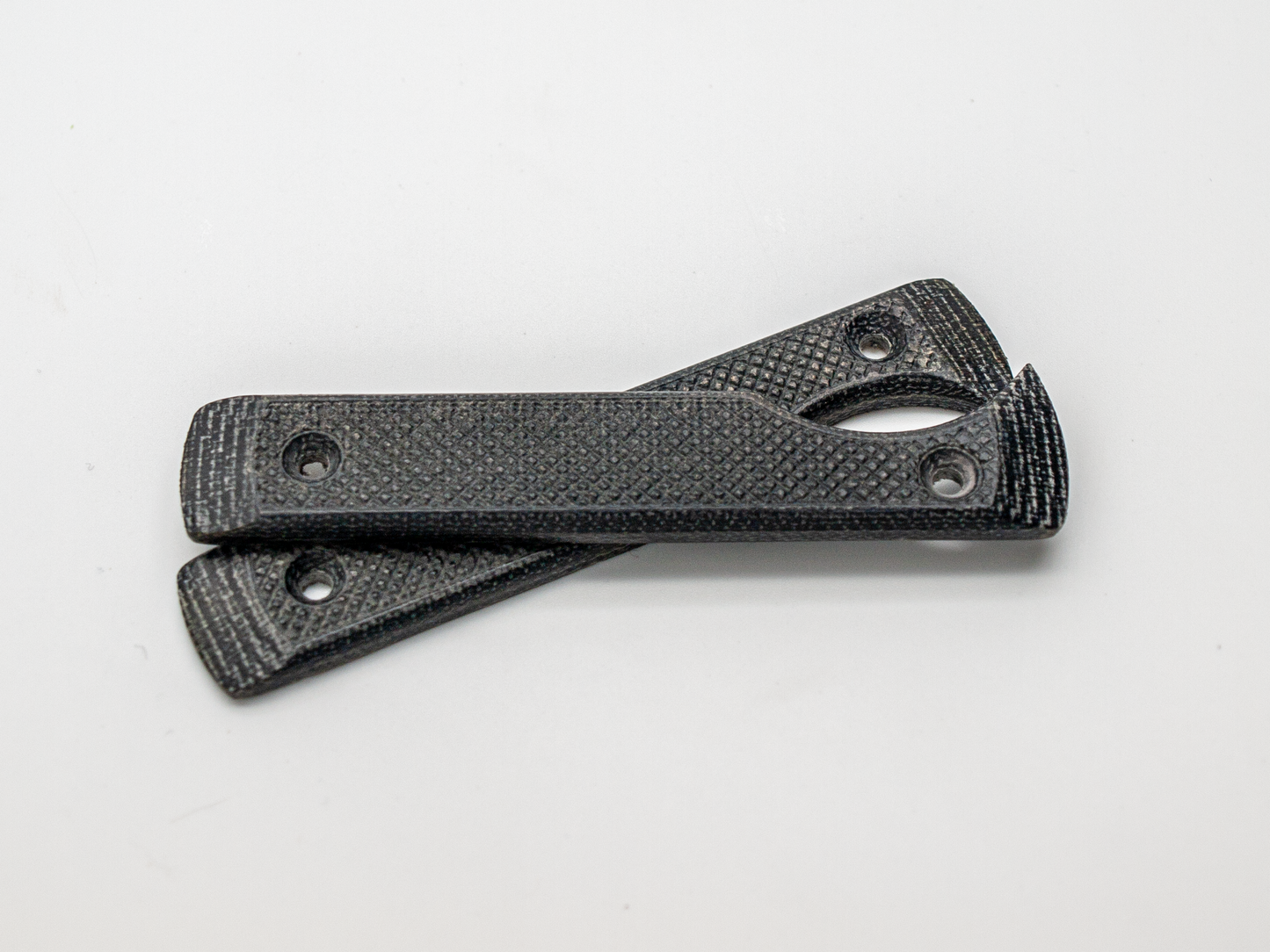 Micarta -  Black Scales (Stippled)